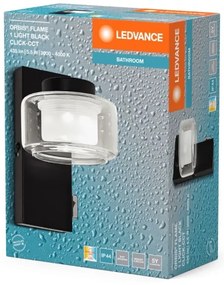 Ledvance - LED Kúpeľňové nástenné svietidlo ORBIS FLAME LED/5,5W/230V IP44 čierna