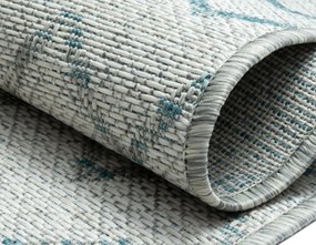 My Flair, Kusový koberec Illusio grey – na von aj na doma, 160x230, modrá, chodba / predsieň