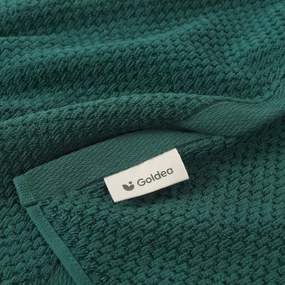 Goldea bavlnený froté uterák / osuška micro pure - smaragdovo zelený 30 x 50 cm