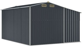 Záhradná kôlňa antracitová 277x365,5x179 cm pozinkovaná oceľ