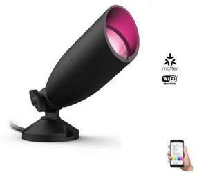 WiZ - LED RGBW Stmievateľné vonkajšie bodové svietidlo SPOT LED/4W/12V IP65 Wi-Fi