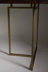 Dutchbone Class jedálenský stôl - Tmavé drevo, 220 x 90 cm