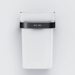 Sklenený pohár na zubné kefky AM.PM Func A8F34322 nástenný, čierny