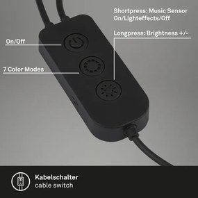 Brilo - SADA 2x LED RGBIC Stm. stolná lampa LED/12W/230V 3000-6500K Wi-Fi Tuya