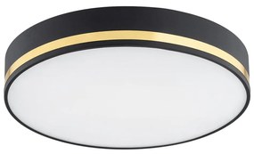 Argon 7041 - Stropné svietidlo AMORE 2xE27/15W/230V pr. 35 cm čierna/zlatá