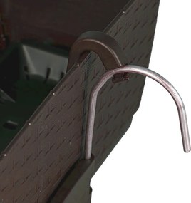 Plastový balkónový kvetináč DRL500PW 49,2 cm - hnedá