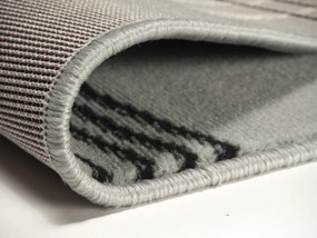 Alfa Carpets, Kusový koberec Circles grey, 80x150, šedá, chodba / predsieň