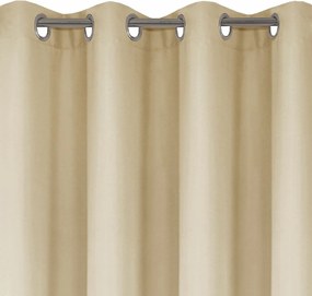 KRÁTKY ZÁVES NA KRÚŽKOCH RITA 140X175 CM BÉŽOVÁ