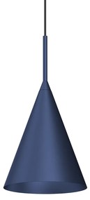 Závesné svietidlo Capital, 1x tmavomodré kovové tienidlo, (fi 17cm), db