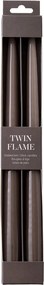 TWIN FLAME Sada sviečok 2 ks 31 cm - šedohnedá