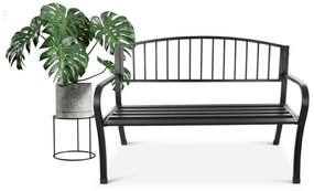 LONGWELL INDUSTRIAL LTD Záhradná lavica s operadlom, kovová konštrukcia