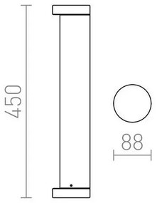 RED - Design Rendl - R11171 - LED Vonkajšia lampa SONET LED/7W/230V IP54 antracit