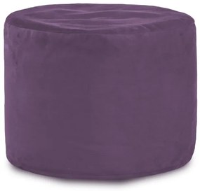 Plyšová taburetka Cilindro fialová