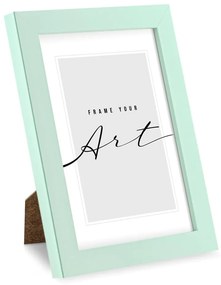 Plastový rámček v mentolovozelenej farbe 14x19 cm