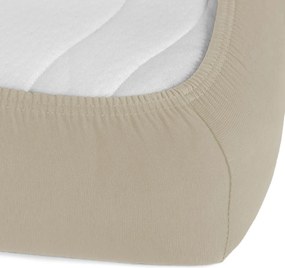 Jersey napínacie prestieradlo JR-027 Sivohnedé 90 x 200 - výška 20 cm