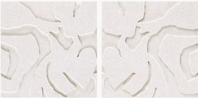 Akustické nástenné dekorácie Soft Embrace, 2 ks