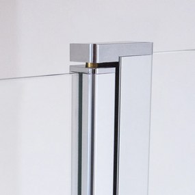 Roltechnik Outlet Obdĺžnikový sprchovací kút LYE4+LYSW1S, strieborný - bez vaničky ROTH-Variant: šírka dverí: 75 cm, šírka pevnej steny: 80 cm, orien…
