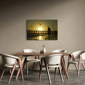 Obraz - Prechádzka po pláži (90x60 cm)