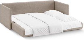 Svetlohnedá ženilková rozkladacia pohovka 209 cm Shannon – Cosmopolitan Design