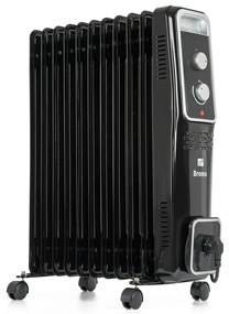 G21 Bromo olejový radiátor, 11 rebier, 2500 W,čierny, L