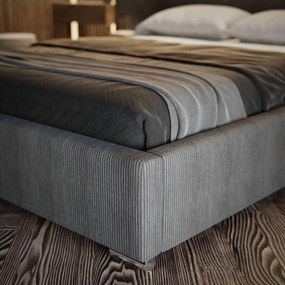 CatN Dizajnová čalúnená posteľ AZURO, krémová