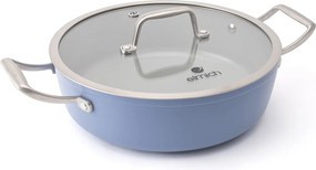 Elmich Nepriľnavá keramická hlboká panvica Zen Ø 28 cm – modrá
