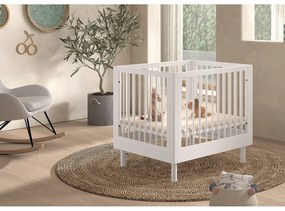 Biela detská ohrádka z bukového dreva 95x75 cm Forrest – Vipack