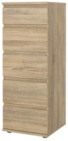 Vysoká komoda v dekore duba v prírodnej farbe 40x107 cm Nova – Tvilum
