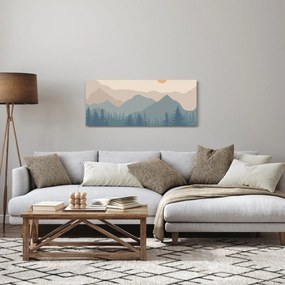 Obraz - Tyrkysové hory N⁰1 (120x50 cm)