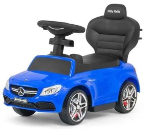 MILLY MALLY Detské odrážadlo s vodiacou tyčou Mercedes Benz AMG C63 Coupe Milly Mally blue