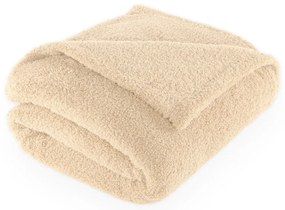 Béžová deka z mikroplyšu 150x200 cm Cocoon – Tiseco Home Studio