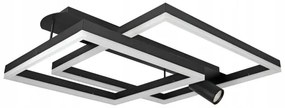 LED stropné svietidlo LED/38W/230V + 1xGU10/30W čierne