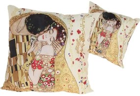 Vankúš s náplňou 45 x 45 cm Gustav Klimt The Kiss, CARMANI, 0238001