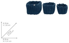 Látkové košíky v súprave 3 ks 30x25x19 cm Tom Tailor – Wenko
