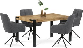 Jedálenský stôl 140x88 cm HT-725 OAK divoký dub