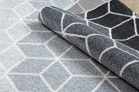 Koberec HEOS 78590 krém / strieborný / antracit CUBE KOCKA