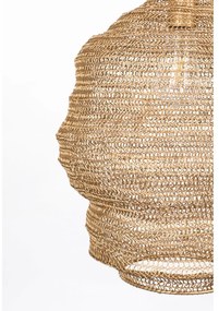 Závesné svietidlo v zlatej farbe White Label Lena, ø 48 cm