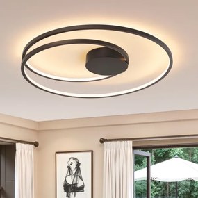 Brilagi - stmievateľné LED stropné svietidlo TWISTER LED/105W/230V Ø100 cm čierne + DO