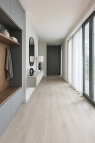 Gerflor, PVC podlaha - lino Flexar Nerok 2244 Newport Clear, na mieru, šíře 2m,4m, šedá, bez podkladu, chodba / predsieň