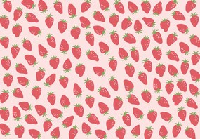 Fototapeta – Ružové jahody (147x102 cm)