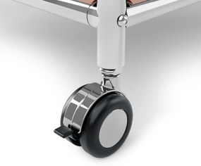 Kovový odkladací stolík »CN3« s 1 výklopným priečinkom, staroružový