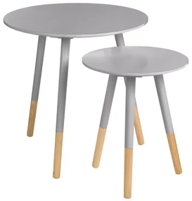 Okrúhle odkladacie stolíky v súprave 2 ks Viborg – Premier Housewares