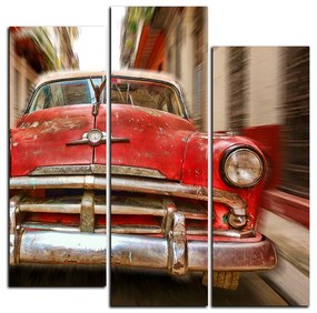 Obraz na plátne - Klasické americké auto - štvorec 3123C (105x105 cm)