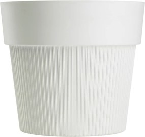 PLASTOVÝ KVETINÁČ SILVA LINE 16X14 CM KRÉMOVÁ