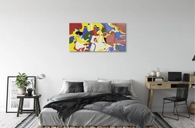Obraz na skle Abstraction landscape 125x50 cm