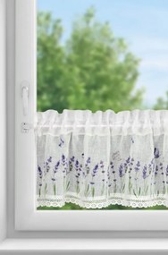 Záves ELLA 150X30 cm, bielo-fialový