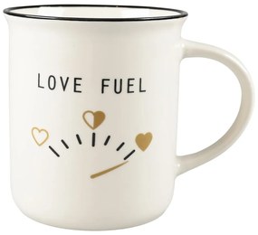 Det Gamle Apotek Porcelánový hrnček Love fuel 9,5xP.8,5 cm, 325 ml