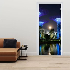 Fototapeta na dvere - Spln v Singapurských záhradách (95x205cm)