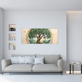 Obraz – Prepletený strom života (120x50 cm)