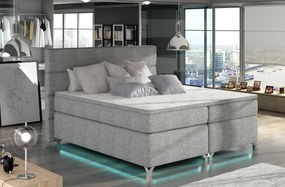 CAVALLI boxspring posteľ 140x200 cm s LED osvetlenie